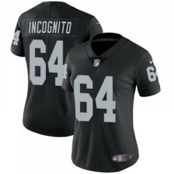 Women Nike Oakland Raiders #64 Richie Incognito Vapor Untouchable Limited black Jersey