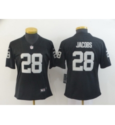 Women Nike Raiders 28 Josh Jacobs Black Women Vapor Untouchable Limited Jersey