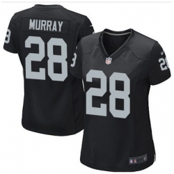 Women Nike Raiders #28 Latavius Murray Black Team Color Stitched NFL Elite Jersey