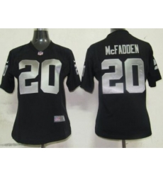 Womens Nike Oakland Raiders 20 McFADDEN Black Nike NFL Jerseys