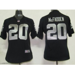 Womens Nike Oakland Raiders 20 McFADDEN Black Nike NFL Jerseys