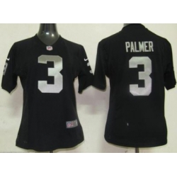 Womens Nike Oakland Raiders 3 Palmer Black Nike NFL Jerseys