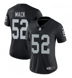 Womens Nike Oakland Raiders 52 Khalil Mack Elite Black Team Color NFL Jersey