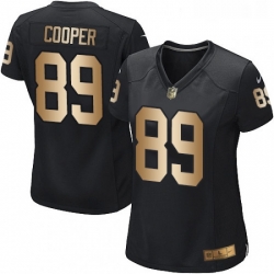 Womens Nike Oakland Raiders 89 Amari Cooper Elite BlackGold Team Color NFL Jersey