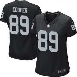 Womens Nike Oakland Raiders 89 Amari Cooper Game Black Team Color NFL Jersey