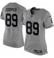 Womens Nike Oakland Raiders 89 Amari Cooper Limited Gray Gridiron NFL Jersey