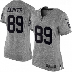 Womens Nike Oakland Raiders 89 Amari Cooper Limited Gray Gridiron NFL Jersey