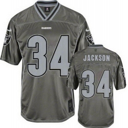 Nike Raiders #34 Bo Jackson Grey Youth Stitched NFL Elite Vapor Jersey