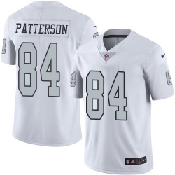 Nike Raiders #84 Cordarrelle Patterson White Youth Stitched NFL Limited Rush Jersey