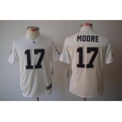 Nike Youth Oakland Raiders #17 Denarius Moore White Color[Youth Limited Jerseys]
