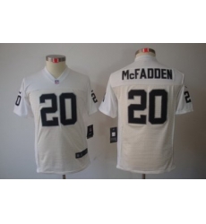 Nike Youth Oakland Raiders #20 Darren McFadden White Color[Youth Limited Jerseys]
