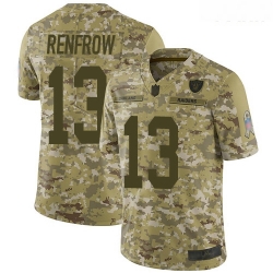 Raiders #13 Hunter Renfrow Camo Youth Stitched Football Limited 2018 Salute to Service Jersey