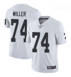 Raiders #74 Kolton Miller White Youth Stitched Football Vapor Untouchable Limited Jersey