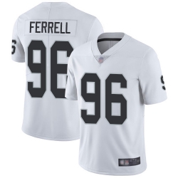 Raiders 96 Clelin Ferrell White Youth Stitched Football Vapor Untouchable Limited Jersey
