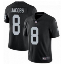 Toddler Nike Las Vegas Raiders 8 Josh Jacobs Black Stitched NFL Vapor Untouchable Limited Jersey