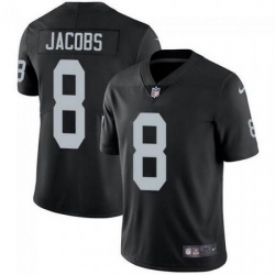 Youth Las Vegas Raiders 8 Josh Jacobs Black Vapor Untouchable Limited Stitched NFL Jersey
