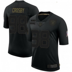 Youth Las Vegas Raiders 98 Maxx Crosby Black 2020 Salute To Service Limited Jersey