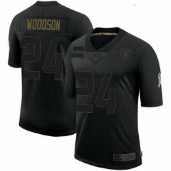 Youth Las Vegas Raiders Charles Woodson 2020 Black Salute To Service Limited Jersey