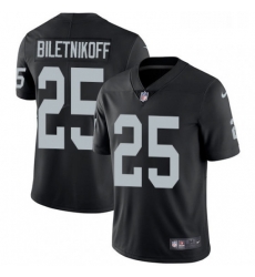 Youth Nike Oakland Raiders 25 Fred Biletnikoff Elite Black Team Color NFL Jersey
