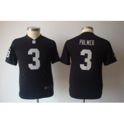 Youth Nike Oakland Raiders 3# Carson Palmer Black Jerseys
