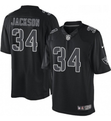 Youth Nike Oakland Raiders 34 Bo Jackson Limited Black Impact NFL Jersey
