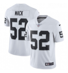 Youth Nike Oakland Raiders 52 Khalil Mack Elite White NFL Jersey