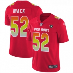Youth Nike Oakland Raiders 52 Khalil Mack Limited Red 2018 Pro Bowl NFL Jersey