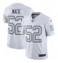 Youth Nike Oakland Raiders 52 Khalil Mack Limited White Rush Vapor Untouchable NFL Jersey
