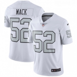 Youth Nike Oakland Raiders 52 Khalil Mack Limited White Rush Vapor Untouchable NFL Jersey