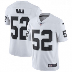 Youth Nike Oakland Raiders 52 Khalil Mack White Vapor Untouchable Limited Player NFL Jersey