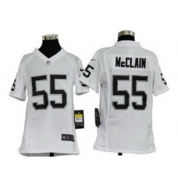 Youth Nike Oakland Raiders #55 McCLAIN White jerseys