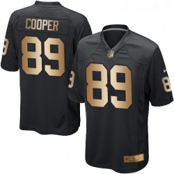 Youth Nike Oakland Raiders 89 Amari Cooper Elite BlackGold Team Color NFL Jersey