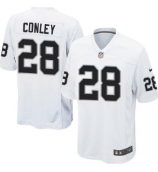 Youth Oakland Raiders #28 Gareon Conley White Elite Jersey