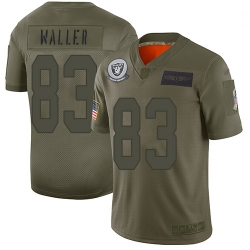 Youth Raiders 83 Darren Waller Camo Stitched Football Limited 2019 Salute to Service Jersey
