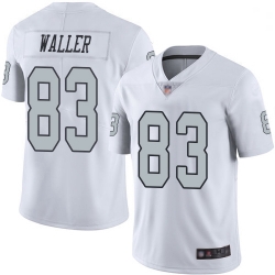 Youth Raiders 83 Darren Waller White Stitched Football Limited Rush Jersey