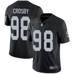 Youth Raiders 98 Maxx Crosby Black Team Color Stitched Football Vapor Untouchable Limited Jersey