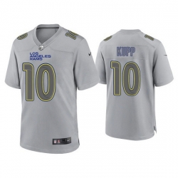 Men Los Angeles Rams 10 Cooper Kupp Grey Atmosphere Fashion Stitched Game Jersey