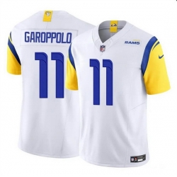 Men Los Angeles Rams 11 Jimmy Garoppolo White 2024 F U S E  Vapor Untouchable Stitched Football Jersey