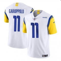 Men Los Angeles Rams 11 Jimmy Garoppolo White Vapor Untouchable Stitched Football Jersey