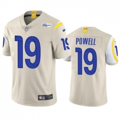 Men Los Angeles Rams 19 Brandon Powell Cream Vapor Untouchable Limited Stitched Football Jersey