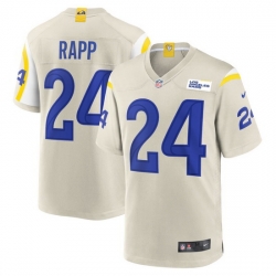 Men Los Angeles Rams #24 Taylor Rapp Bone Stitched Football Limited Jersey