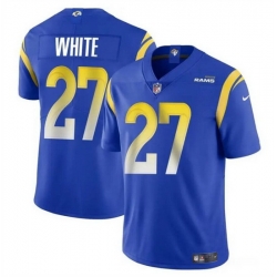 Men Los Angeles Rams 27 Tre'Davious White Blue Vapor Untouchable Stitched Football Jersey