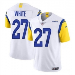 Men Los Angeles Rams 27 Tre'Davious White White Vapor Untouchable Stitched Football Jersey