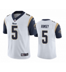 Men Los Angeles Rams 5 Jalen Los Angeles Ramsey White Vapor Untouchable Limited Stitched Jersey