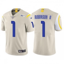 Men Los Angeles Rams Allen Robinson II Bone Vapor Untouchable Limited Stitched Football jersey