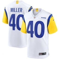 Men Los Angeles Rams Von Miller 40 White Stitched NFL Jersey