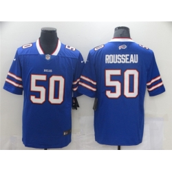 Men Nike Buffalo Bills Gregory Rousseau 50 Blue Vapor Limited Jersey