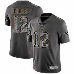 Men Nike Los Angeles Rams 12 Brandin Cooks Gray Static Vapor Untouchable Limited NFL Jersey