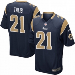 Men Nike Los Angeles Rams 21 Aqib Talib Game Navy Blue Team Color NFL Jersey