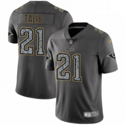 Men Nike Los Angeles Rams 21 Aqib Talib Gray Static Vapor Untouchable Limited NFL Jersey